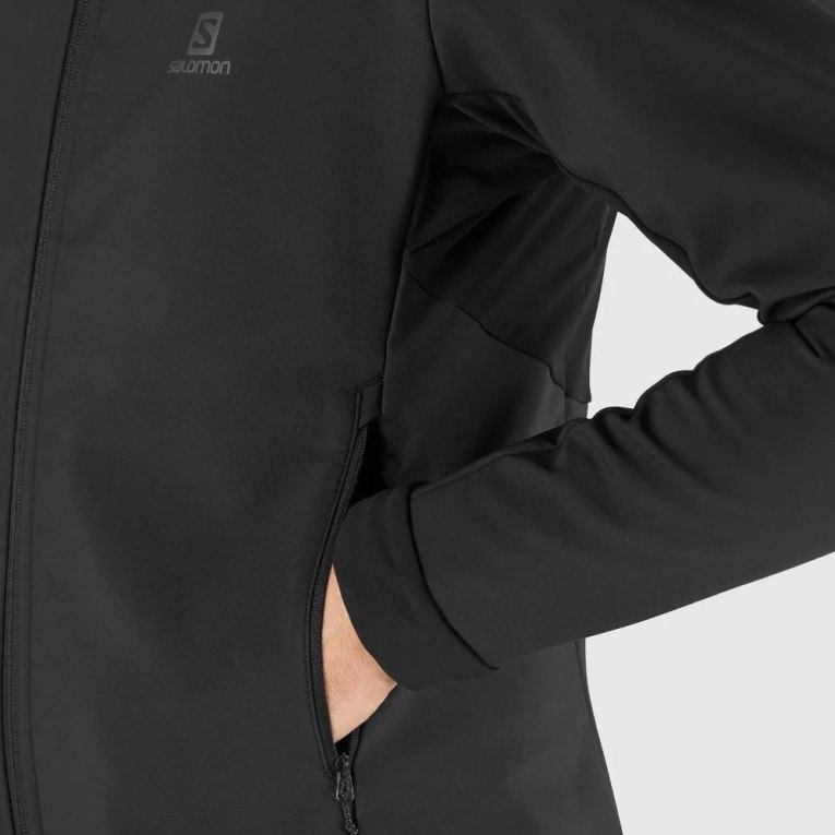 Salomon Agile Men's Shell Jackets Black | CA 72U13